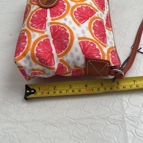 Dooney and Bourke multicolor grapefruit print canvas crossbody bag - Picture 9 of 13